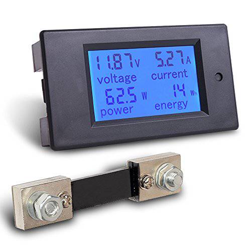 MICTUNING DC 6.5-100V 0-100A LCD 휴대용 소형 디지털 전압 전류 계 측정기