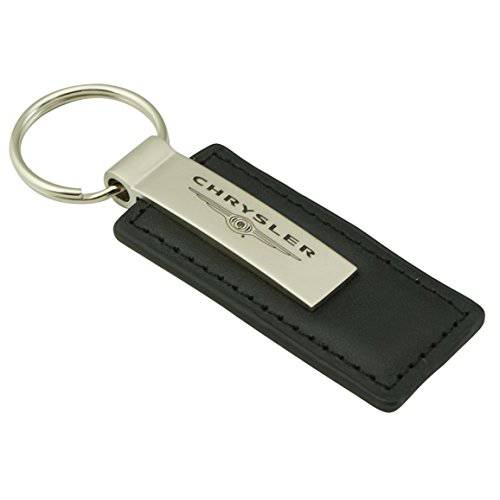 Au-Tomotive 골드, Inc. 크라이슬러 블랙 가죽 키체인,키링,열쇠고리