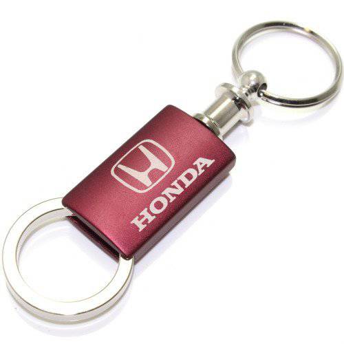 Honda  레드 버건디 로고 메탈 알루미늄 발렛 풀 Apart 키링, 열쇠고리, 키체인 링 포브