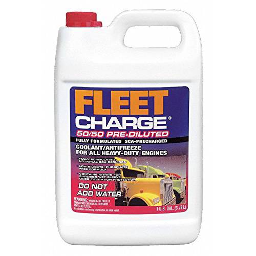 FLEET CHARGE FCAB53 Antifreeze 냉각수, 1 GAL, 50/ 50, 핑크