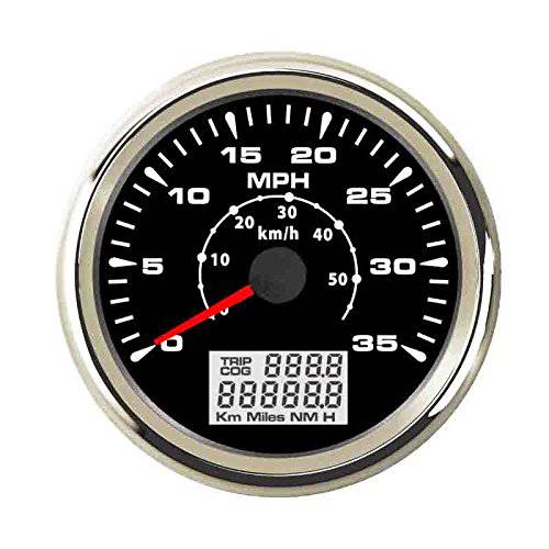 ELING 0-35MPH 0-55KM/ H GPS 속도계 Speedo Velometer 주행거리계 사용량 백라이트 85mm