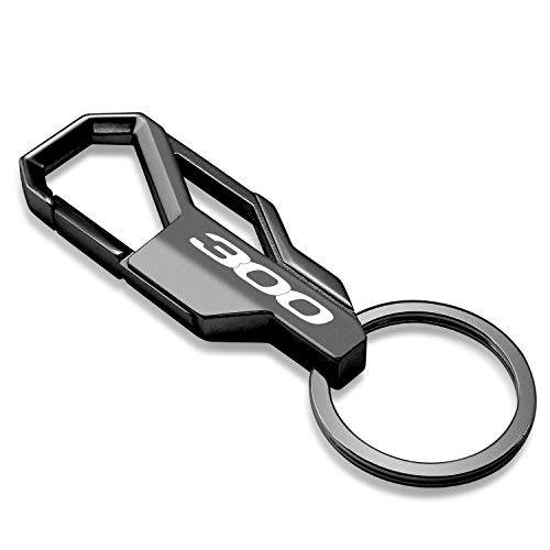 iPick Image   - 크라이슬러 300 건메탈 블랙 스냅 후크 메탈 키링, 열쇠고리, 키체인 키체인,키링,열쇠고리