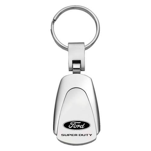 정품 Ford  슈퍼 듀티 로고 메탈 크롬 Tear 키링, 열쇠고리, 키체인 링 포브