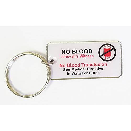 Atomic Market  에폭시, 에폭시 접착제 채우는 Jehovah’s Witness No 혈액 Transfusion 키링, 열쇠고리, 키체인 (4)