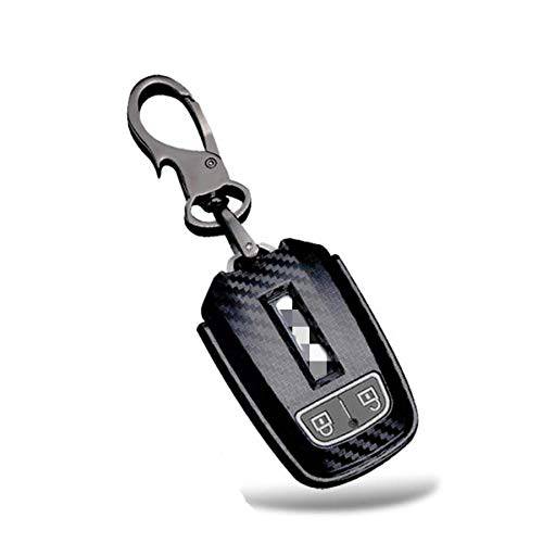 매트 ABS 실리카겔 자동차 리모컨 포브 키 케이스 쉘 커버 키체인,키링,열쇠고리 이스즈 MUX MU-X D-MAX DMAX (카본 블랙)