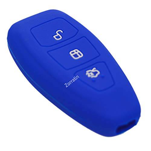 실리콘 러버 키포브, 스마트키 케이스 키 커버 프로텍터 포드 C-Max 축제 포커스 2012-2019 3 버튼