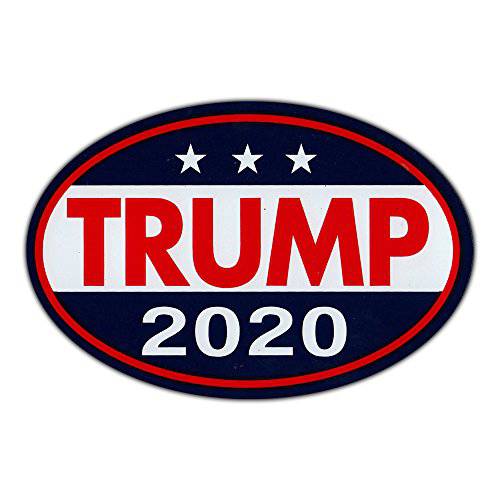 타원 모양 자석 - Donald Trump President 2020 - 공화당 마그네틱,자석 범퍼 스티커 - 6 X 4