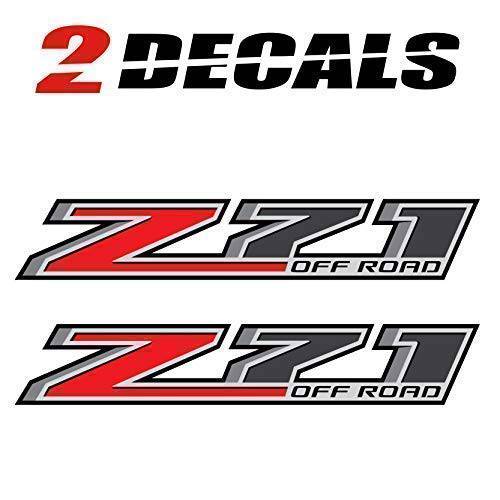 Z71 오프로드 트럭 데칼, 도안 - 2014-2018 Bedside 스티커 (세트 of 2)