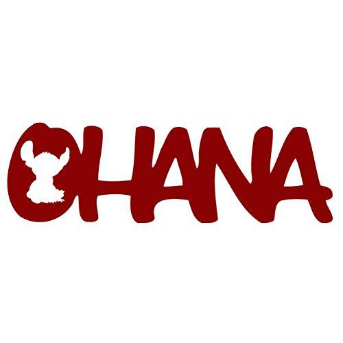 CMI Lilo and Stitch Inspired Ohana Family 데칼 스티커 레드 10
