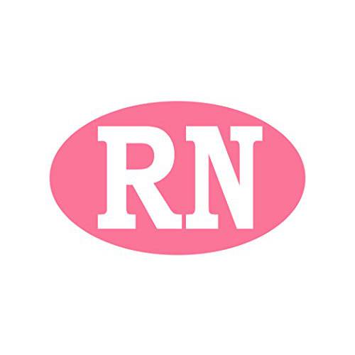 Rogue River Tactical RN Nurse 핑크 스티커 범퍼 스티커 타원 5 x 3 차량용 데칼 모유수유 선물 Registered Nurse (1)
