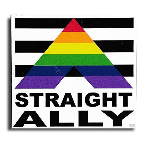 Gear Tatz  스트레이트 Ally Novelty New 범퍼 자석 데칼 자동차 트럭 성인 프로 Gay Pride LGBT LGBTQ