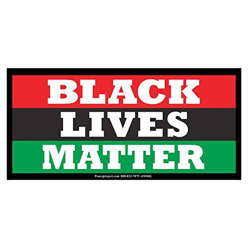 블랙 Lives Matter BLM 운동 Anti-Racism 범퍼 스티커 데칼 6.3-by-3 Inches