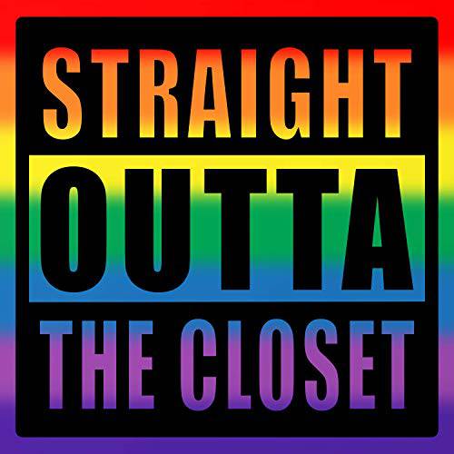 스트레이트 Outta The 옷장 레인보우 Warrior 스티커 - Gay Pride 프리미엄 비닐 데칼 3 X 3 l 차량용 범퍼 Hydro-Flask 보다나은 Than 자석+ LGBT Inclusive Proud Vote 조 바이든 Kamala Harris Vice-President