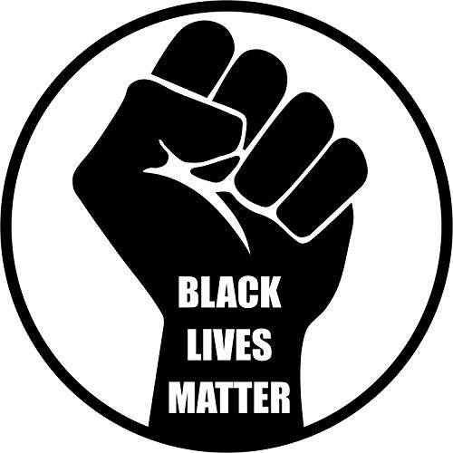 블랙 Lives Matter 주먹 심볼 스티커 - BLM 프리미엄 비닐 데칼 (3 X 3 인치) | Protest Police-Brutality - 차량용 범퍼 오토 Vote 조 바이든 대통령 Kamala Harris 바이스 보다나은 Than 자석