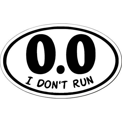 0.0 I Don’t Run -, I Make 데칼,도안, 안티 마라톤 Lazy 조깅 - 창문 범퍼 사물함 스티커 6.1 x 3.75, 유로 타원 - Runner, 런닝, RACE, 마라톤, 비닐 스티커 데칼