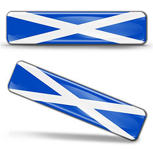 2 x 3D 돔형 실리콘 스티커 데칼,도안 스코틀랜드 National Scottish 깃발 자동차 오토바이 F 20