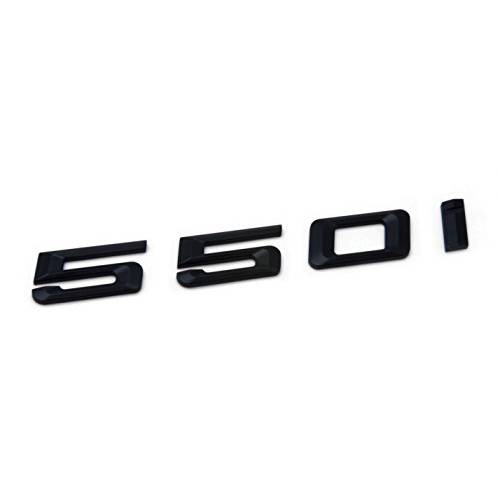 550i 매트 블랙 트렁크 리드 자동차 리어,후방 배지 엠블렘, 앰블럼 데칼 넘버 레터 BMW 5 시리즈 E60 E61 F10 F11