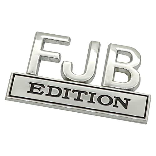 2 팩 FJB 에디션 엠블렘, 앰블럼 3D 펜더 배지 데칼 자동차 트럭 교체용 범용 차량, 자동차, 트럭, SUV 크롬 블랙