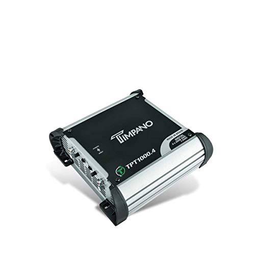 Timpano TPT1000.4 컴팩트 4 채널 자동차 오디오 앰프  4 x 260 와트 at 2 옴  하이 파워 스테레오 12 볼트 풀 레인지 Class D 앰프 브리지가능