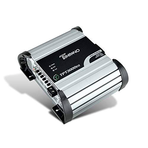 Timpano TPT-3000EQ 1 옴 컴팩트 앰프 3000 와트, 1 채널, 풀 레인지 앰프 Class D The 설치 of 서브우퍼, 우퍼, 드라이버 and 트위터 on 프로 오디오 Sytems