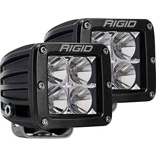 Rigid Industries 202113 LED 라이트 (D-Series 프로, 3, 플러드 빔, 쌍, 세트, 범용), 2 팩
