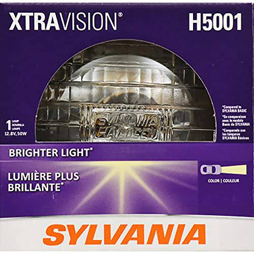SYLVANIA - H5001 XtraVision 봉인 빔 헤드라이트, 전조등 - 할로겐 헤드라이트, 전조등 교체용 제공 More Downroad 시계 (포함 1 전구)