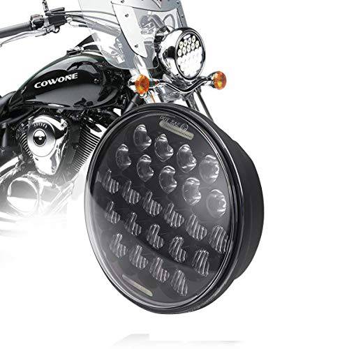 COWONE  크리 5-3/ 4 5.75 LED 헤드라이트,전조등 LED 프로젝터 헤드라이트 호환가능한 할리 Dyna 운동가 다리미 883 Street BOB 로우 Rider 슈퍼 와이드 전조등,헤드램프 운전 Lights-Black