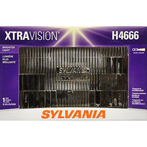 SYLVANIA H4666 XtraVision 할로겐 봉인 빔 헤드라이트,전조등 100x165, (포함 1 전구)