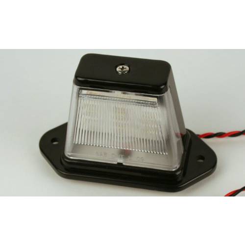 트럭 RV ATV 스노우모빌 방수 LED 트레일러 특허 플레이트 라이트 - 블랙 마감