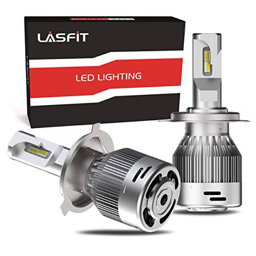 LASFIT H4 9003 LED 헤드라이트전구, 전조등 듀얼 빔 하이/ 로우 HB2 LED 전구 60W 6000LM 6000K, 플러그& 플레이