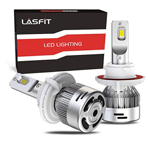 LASFIT H13 9008 LED 헤드라이트전구, 전조등 듀얼 빔, 브라이트 60W 6000LM 6000K LED 전구, 플러그& 플레이