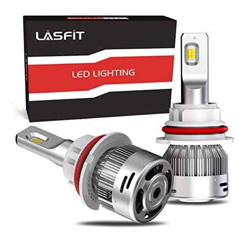 LASFIT 9004 HB1 LED 헤드라이트전구, 전조등 듀얼 빔 LED 전구 72W 7600LM 6000K, 플러그& 플레이