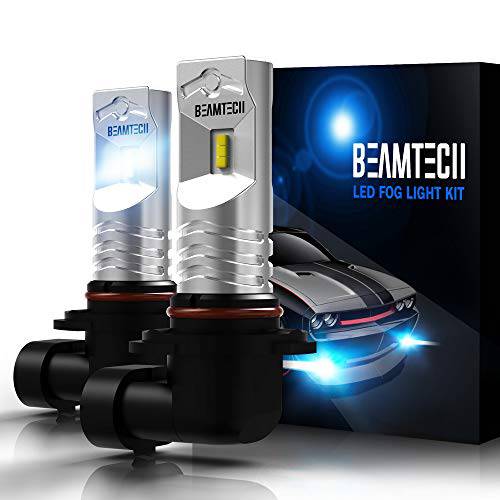 BEAMTECH H10 LED 포그라이트, 안개등 전구 9145 9140 CSP 칩 6500K 800 루멘 제논 화이트 익스트림 슈퍼 브라이트