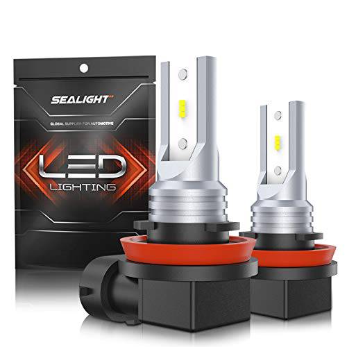 SEALIGHT H11 LED 포그라이트, 안개등 H8 H16 LED Fog 전구 램프 하이 파워 12 CSP Led 칩 6000K 화이트