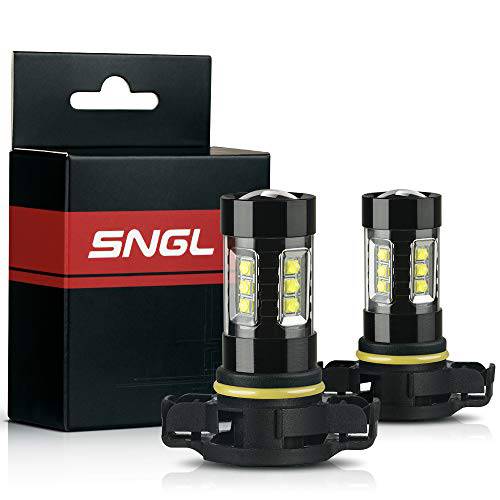 SNGL 크리 5202 LED 포그라이트, 안개등 전구 슈퍼 브라이트 LED 5202 전구 5201 PS19W 12085 포그라이트, 안개등S 램프 교체용 6000K 제논 화이트