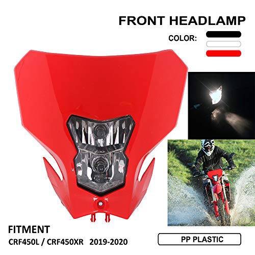 오토바이 헤드라이트,전조등 헤드 램프 Led 라이트 CRF450L 2019 2020 CRF450XR 2019 2020 먼지 자전거 - 레드