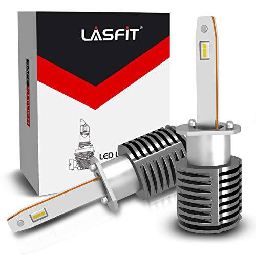 LASFIT H1 LED 전구 팬리스 6000K 화이트 미니 사이즈 교체용 전구  포그라이트, 안개등, 팩 of 2