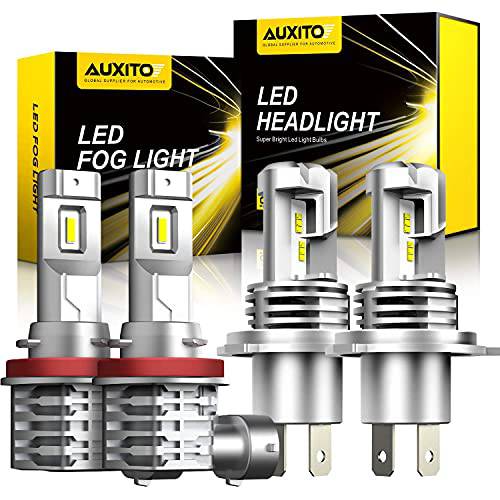 AUXITO 9003 H4 LED 헤드라이트,전조등 bubs& H11 H8 H16 LED 포그라이트, 안개등 전구