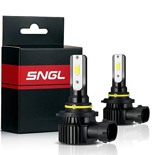 SNGL 9005 LED 포그라이트, 안개등 전구 6000K 화이트 5200LM 슈퍼 브라이트 맥스 84W 하이 파워  포그라이트, 안개등 or DRL(Pack of 2)