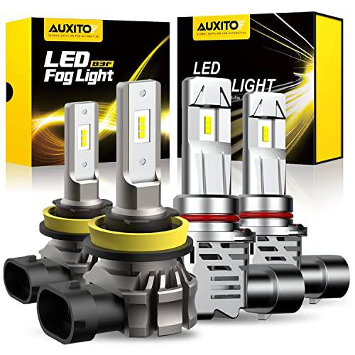 AUXITO 9005 LED 헤드라이트전구, 전조등& AUXITO H11/ H8/ H16 LED 포그라이트, 안개등 전구