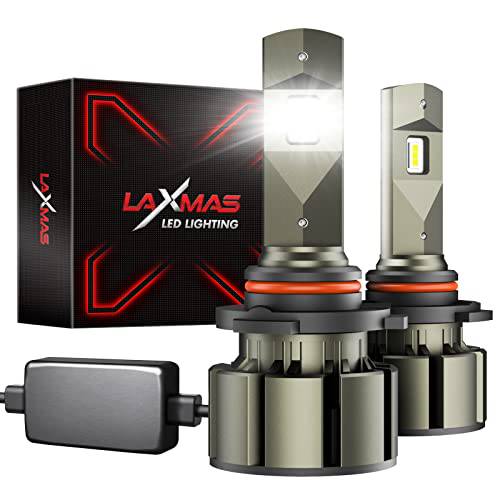 Laxmas LM1 9005/ HB3 LED 전구 60W 12000 루멘 슈퍼 브라이트 LED 전구 변환 키트 6500 브라이트 화이트, 팩 of 2