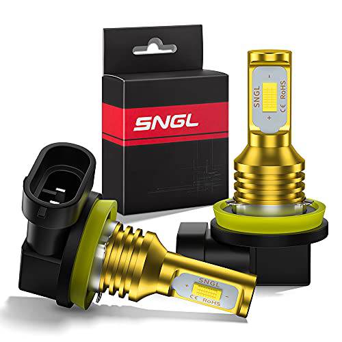 SNGL H16 LED 안개등 yellow 3000k 익스트림 브라이트 하이 파워 H16 타입 2 LED 전구 DRL or 포그라이트, 안개등 램프 교체용