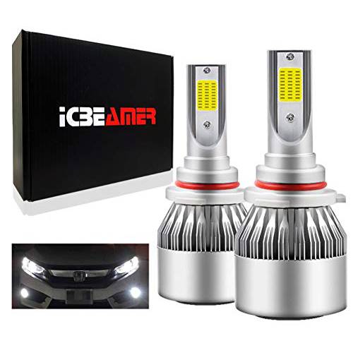 ICBEAMER 9006 HB4 LED COB 12V 36W Canbus 다이렉트 Plugin 슈퍼 화이트 6000K 자동차 로우 빔/ Fog 라이트 헤드라이트,전조등 램프 전구