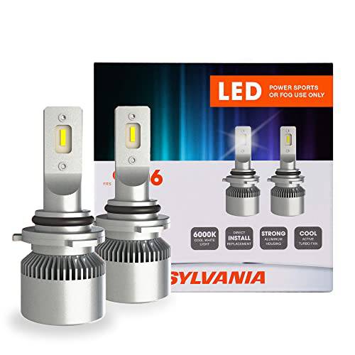 Sylvania 9006 LED 파워스포츠 헤드라이트전구, 전조등 Off-Road 사용 or 포그라이트, 안개등 - 2 팩