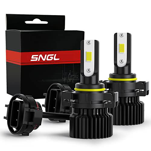 SNGL 5201 5202 LED 포그라이트, 안개등 전구 6000K 제논 화이트 팬리스 맥스 84W 5, 200LM 5201 PS19W 12085 5202 LED 전구 램프 교체용 익스트림 브라이트 하이 파워 12V 24V 자동차 트럭 (팩 of 2)