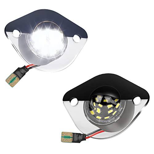 MbuyDIY LED 특허 플레이트 라이트 램프 조립품 호환가능한 1994-2004 머스탱 6000K 화이트, 팩 of 2