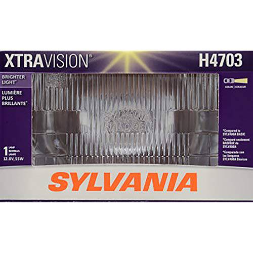 SYLVANIA - H4703 XtraVision 봉인 빔 헤드라이트, 전조등 - 할로겐 헤드라이트, 전조등 교체용 제공 More Downroad 시계 (포함 1 전구)