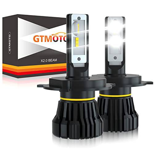 GTMOTO Can Am 아웃랜더 450/ 570 헤드라이트, Can-Am Ryker/ Spyder F3 헤드라이트전구 710000871, 6000K 쿨 화이트, 하이/ 로우 듀얼 빔 LED 변환 키트, 2-Pack