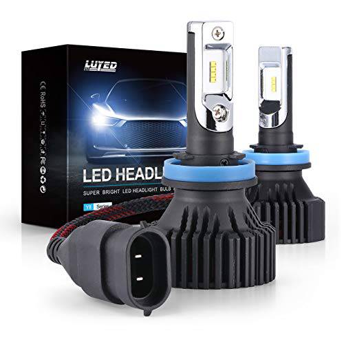LUYED LED 헤드라이트전구, 전조등 변환 키트 Y8 시리즈 ZES 칩 익스트림 브라이트 6500K 제논 화이트 - 8000 루멘/ 세트 (H11/ H8/ H9)