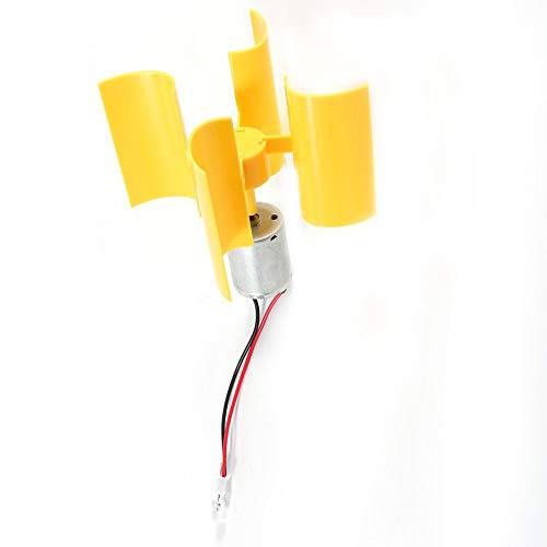 DC 모터 - DIY 키트 스몰 모터 버티컬 Wind Turbines 날,칼날 브리즈 Electricity 발전기 Yellow